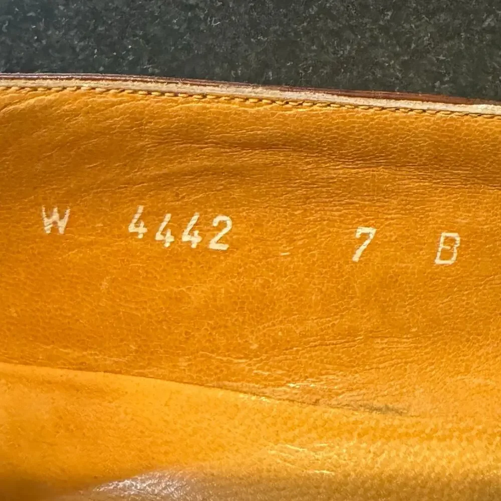 Ralph Lauren Made in Italy Brown Leather Tassel Slip On Loafers Shoes Women's 7